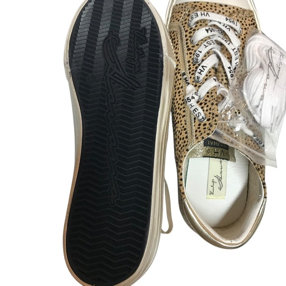 Vintage Havana alive Leopard Star Sneakers Gold Metallic Accent size 11 - Picture 11 of 14